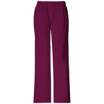 Cherokee Scrubs Workwear Core Stretch Mid Rise Pull-On Pant Cargo Pant 4005P Wine XS