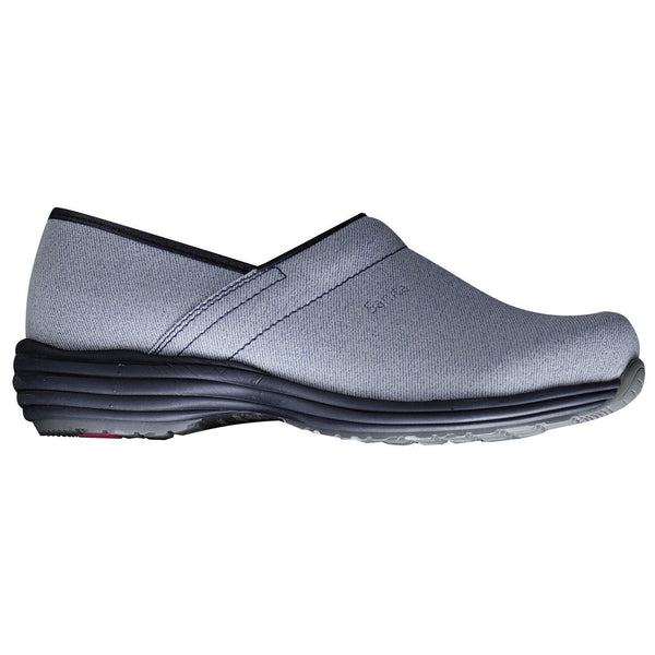 Sanita Wave Leather with Denim Style Closed Heel
